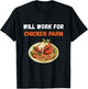 Chicken Parm Chicken Parm Lover Will Work For Parmesan T-Shirt - T-Shirt | Black
