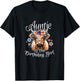 Auntie Of The Birthday Girl Highland Cow T-Shirt - T-Shirt | Black