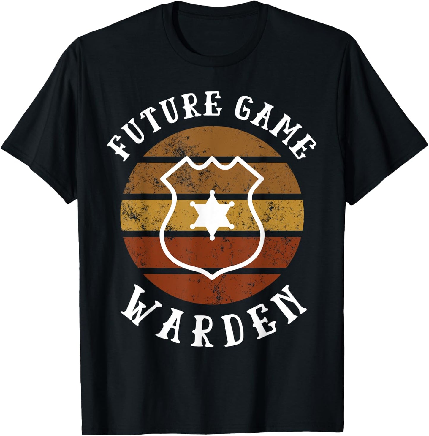 Future Game Warden Shirt Retro Funny Game Warden T-Shirt - T-Shirt | Black