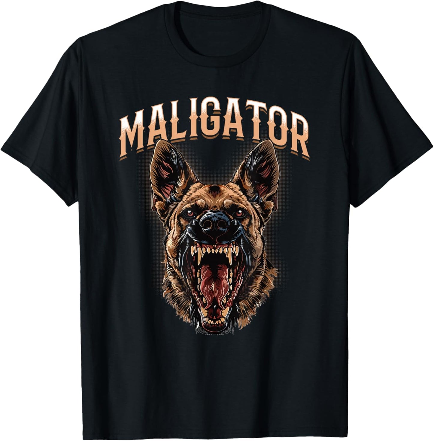 Maligator Belgian Malinois Dog Breed , Black, S T-Shirt - T-Shirt | Black