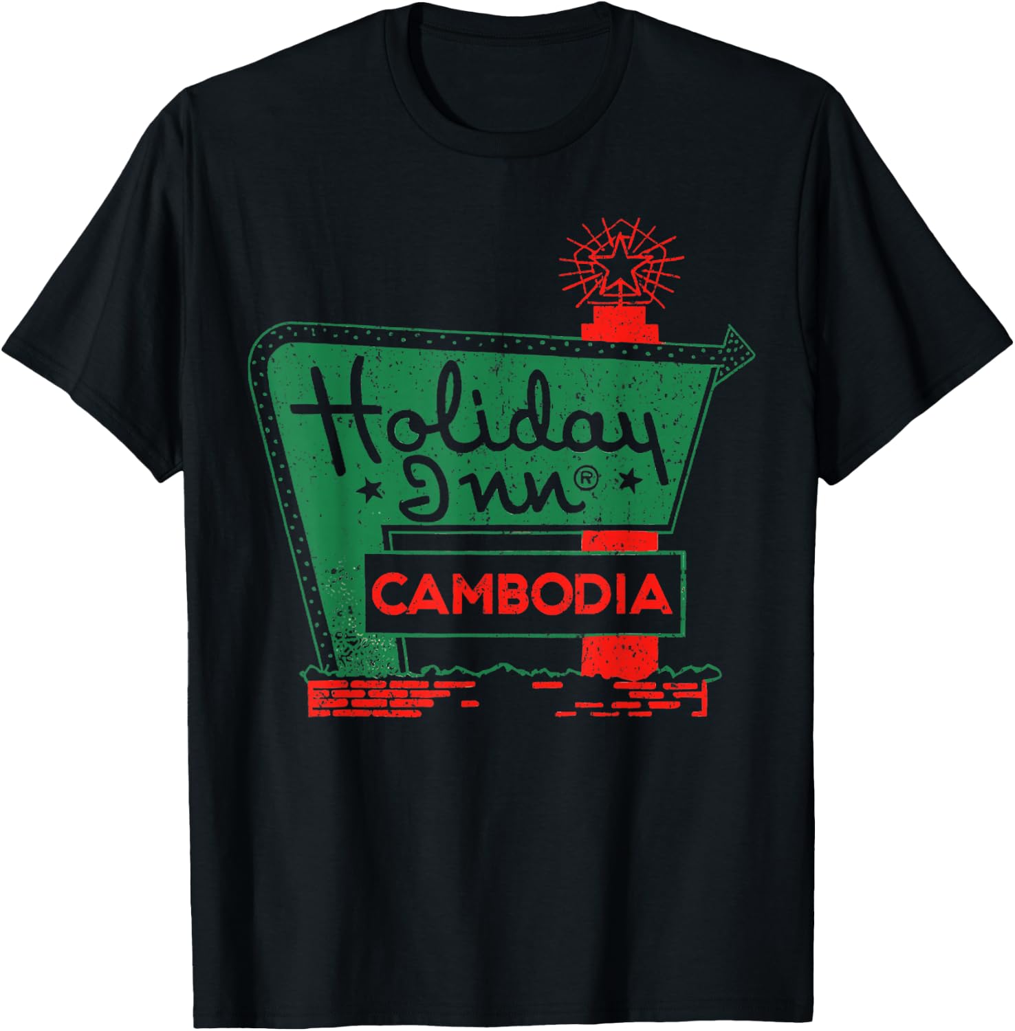 Vintage Holiday In Cambodia T-Shirt - T-Shirt | Black