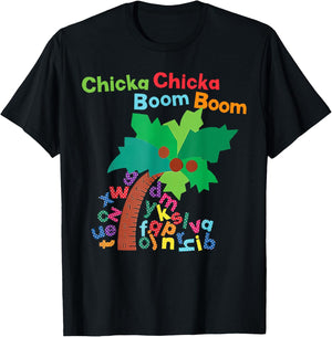 Chicka Boom Boom I'm Glad To See You 1st Day Of School T-Shirt - T-Shirt | Black