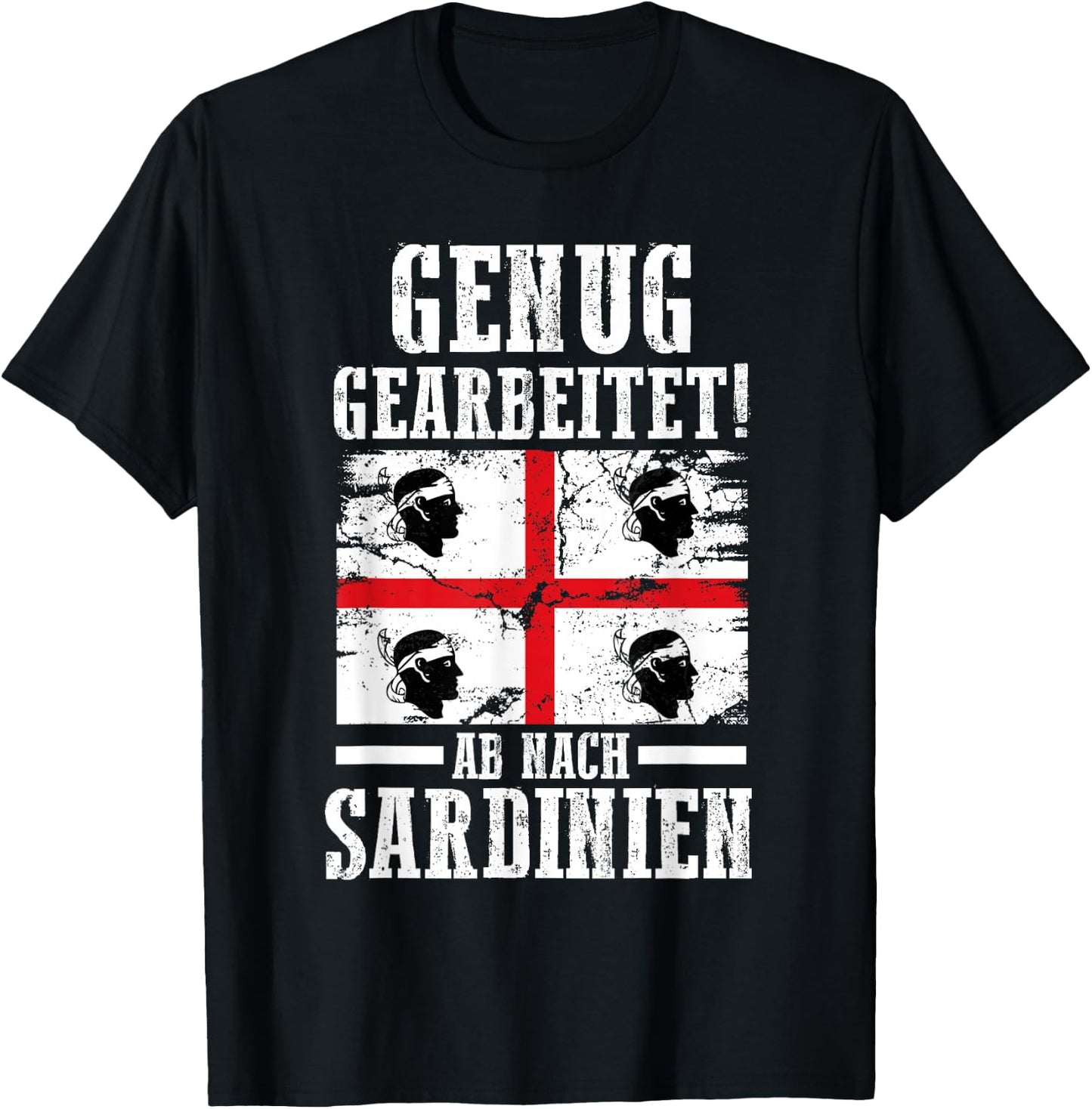 Sardegna Sardinia Flag , black T-Shirt - T-Shirt | Black
