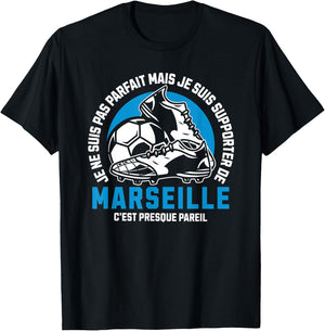 Marseille Football Supporter - Football - Marseille Humour , Black, S T-Shirt - T-Shirt | Black