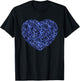 Colorectal Colon Cancer Awareness Blue Ribbon Heart T-Shirt - T-Shirt | Black