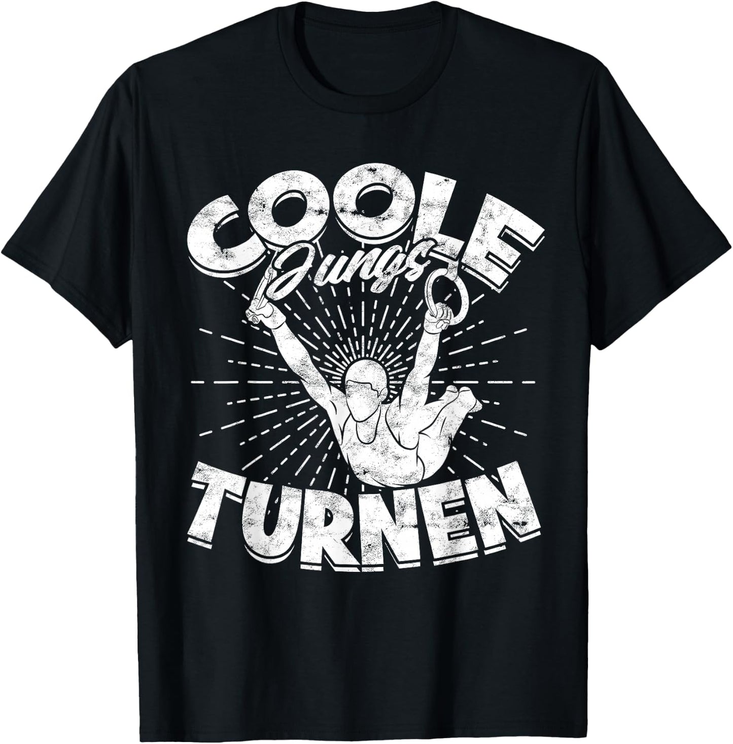 Kinder Jungen Turnen Geschenke Turner Coole Jungs Turnen - Schwarz, Kurzarm, S, Cartoon, Sport, Kinder, Jungen, Turner T-Shirt - T-Shirt | Black