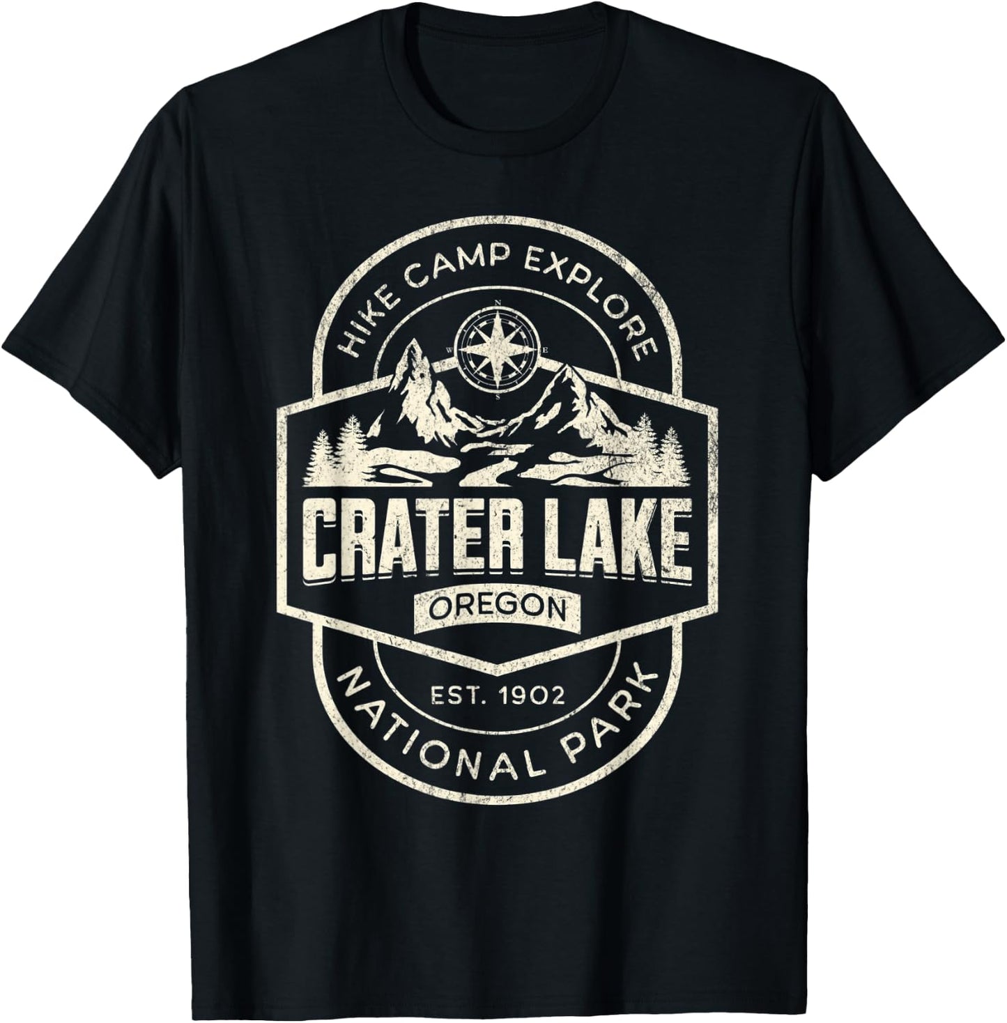 Crater Lake National Park T-Shirt - T-Shirt | Black