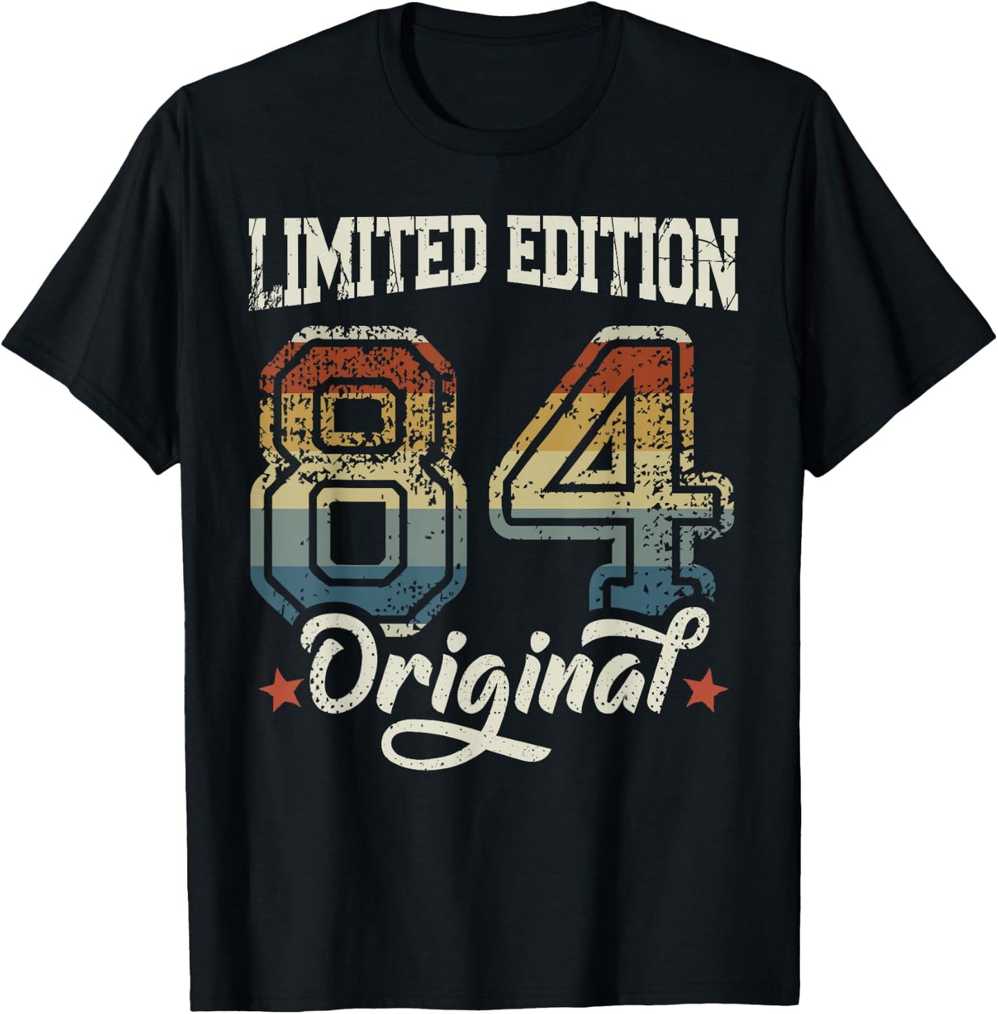 40th Birthday Man Woman 40 Years 1984 Decorative Funny Gift , black T-Shirt - T-Shirt | Black