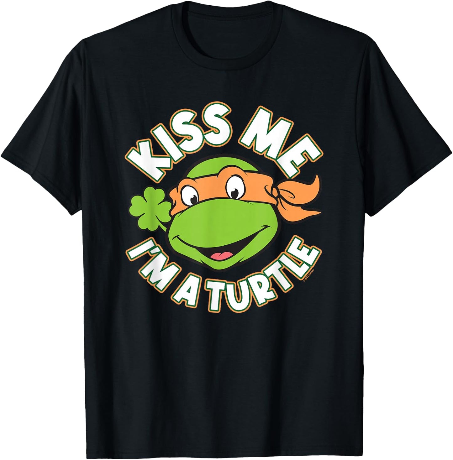 Teenage Mutant Ninja Turtles St. Patrick's Day Kiss Me T-Shirt - T-Shirt | Black