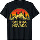 Vintage Sierra Nevada NV Mountains Nature Hiking Souvenir T-Shirt - T-Shirt | Black