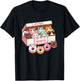 Kitten Donuts Pastry Cat Lover Cute Doughnut Cats T-Shirt - T-Shirt | Black