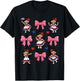 Cute Cuban Girl Traditional Dress Bow Cuba Heritage Flag T-Shirt - T-Shirt | Black