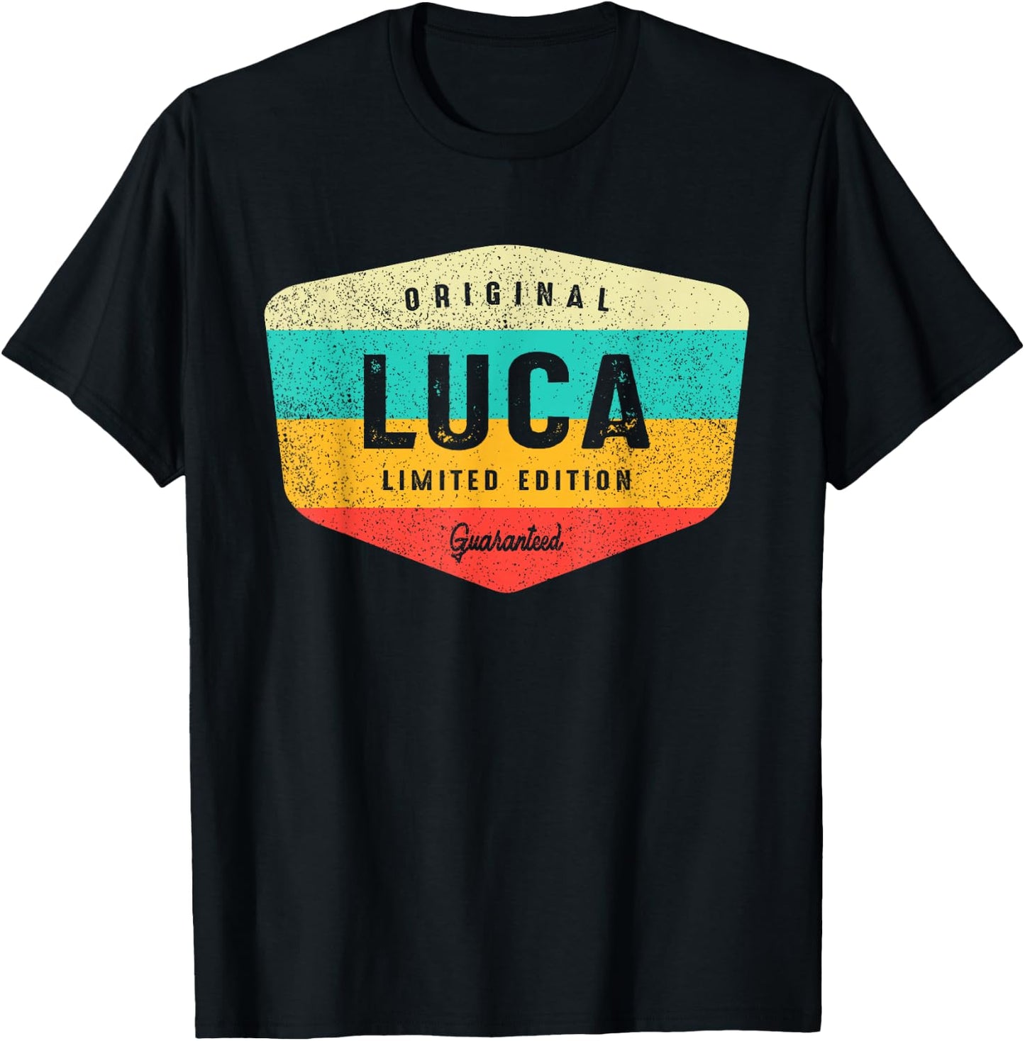 Luca Personalized Name - Luca T-Shirt - T-Shirt | Black