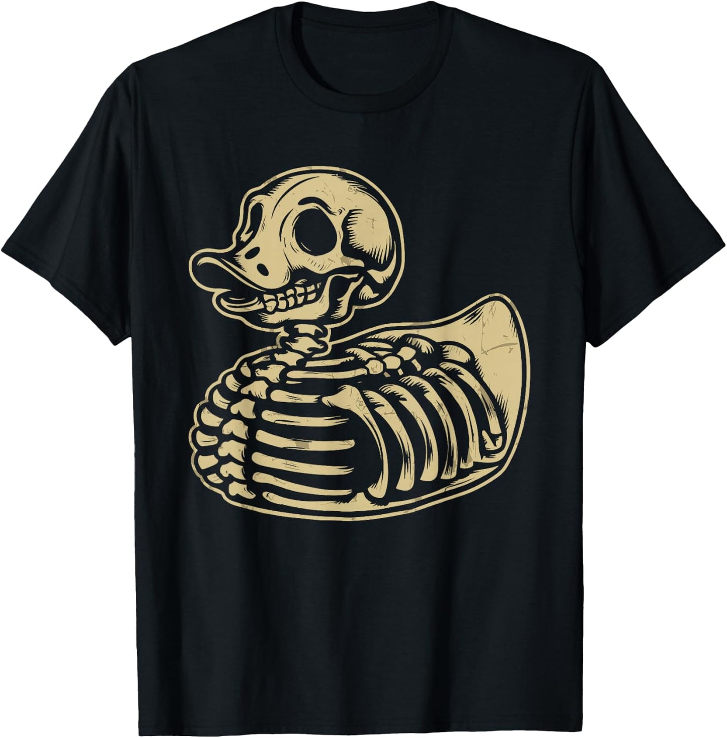 Rubber Duck Skeleton Rubber Duckie Costume Party T-Shirt - T-Shirt | Black