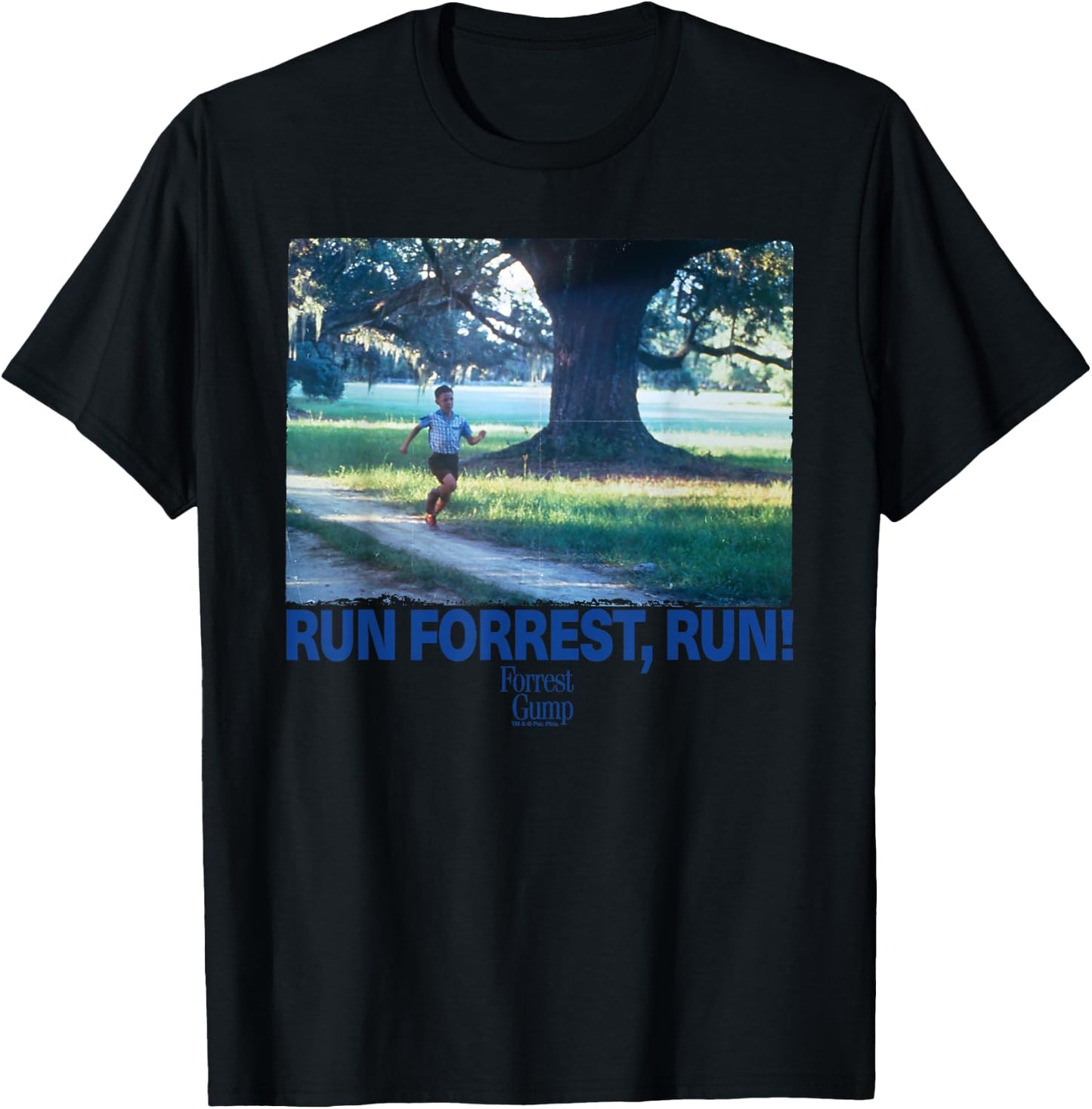Forrest Gump Run Forrest, Run! Scene T-Shirt - T-Shirt | Black