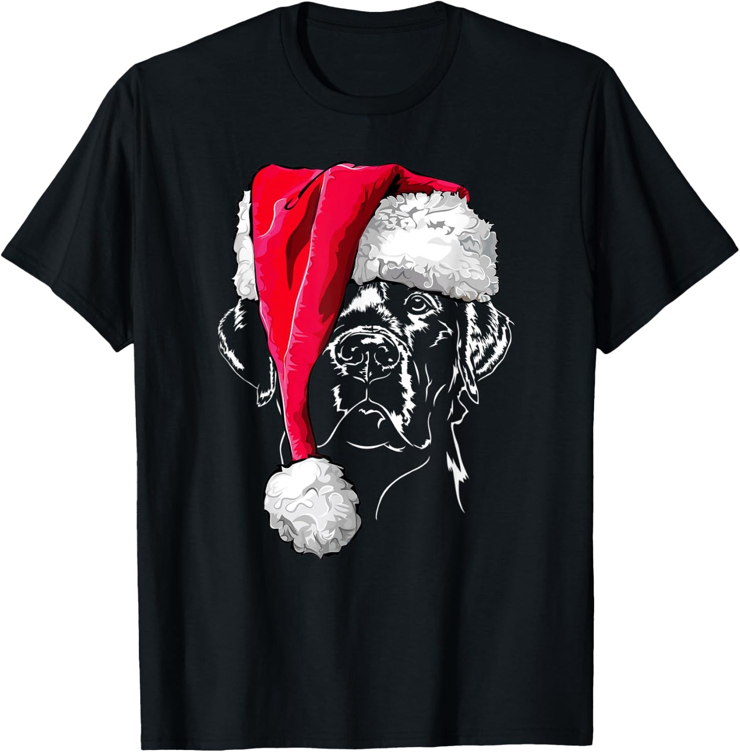 Funny Labrador Christmas T Shirt dog shirt gift Hund T-Shirt - T-Shirt | Black