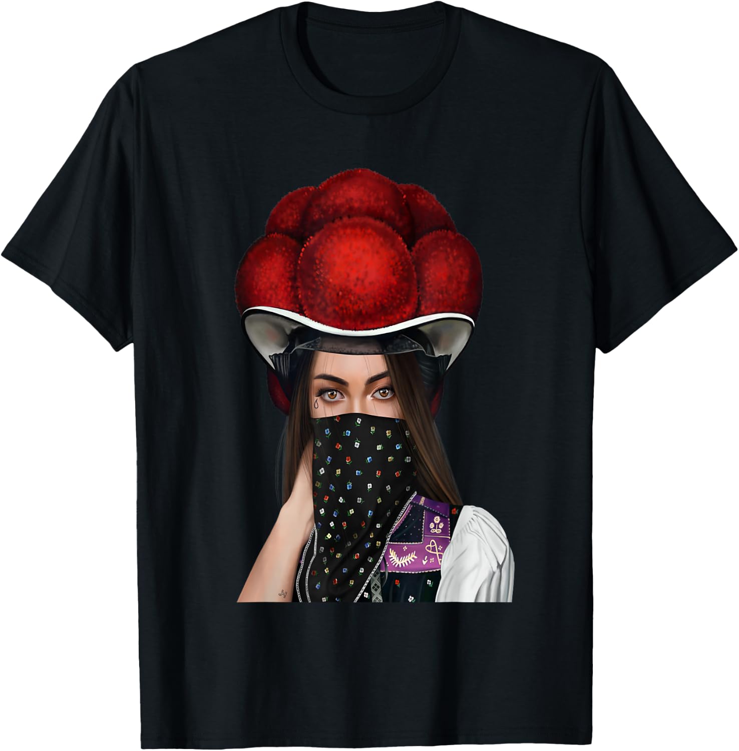 Cool Bollenhut Black Forest , black T-Shirt - T-Shirt | Black