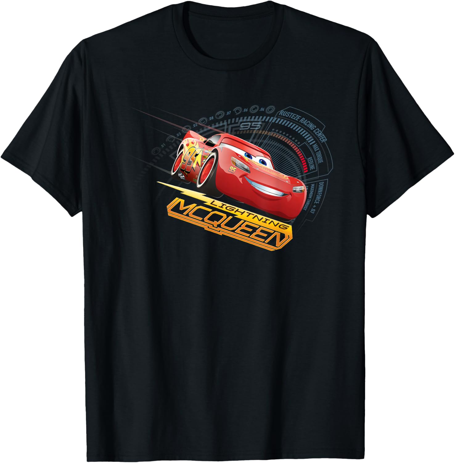 Cars Lightning McQueen , black T-Shirt - T-Shirt | Black