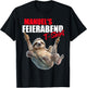 MANUEL with German Text "Retirement Eve Sloth First Name", black T-Shirt - T-Shirt | Black
