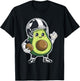 Sport Fruit Avocados Player Cute Avocado American Football T-Shirt - T-Shirt | Black
