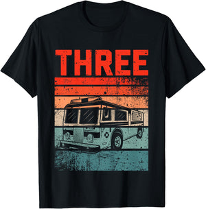 3 Year Old Shirt 3rd Birthday Boy Firefighter Fire Truck T-Shirt - T-Shirt | Black