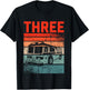 3 Year Old Shirt 3rd Birthday Boy Firefighter Fire Truck T-Shirt - T-Shirt | Black