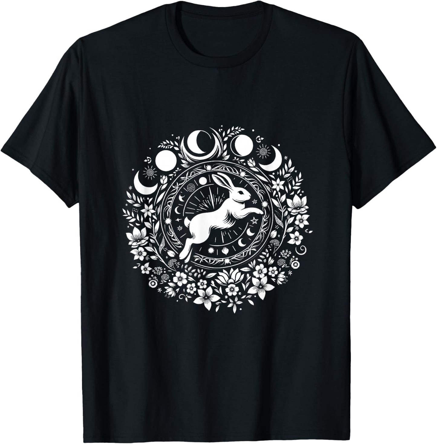 Easter Ostara Eostre Pagan Witchcraft Spring Moon T-Shirt - T-Shirt | Black