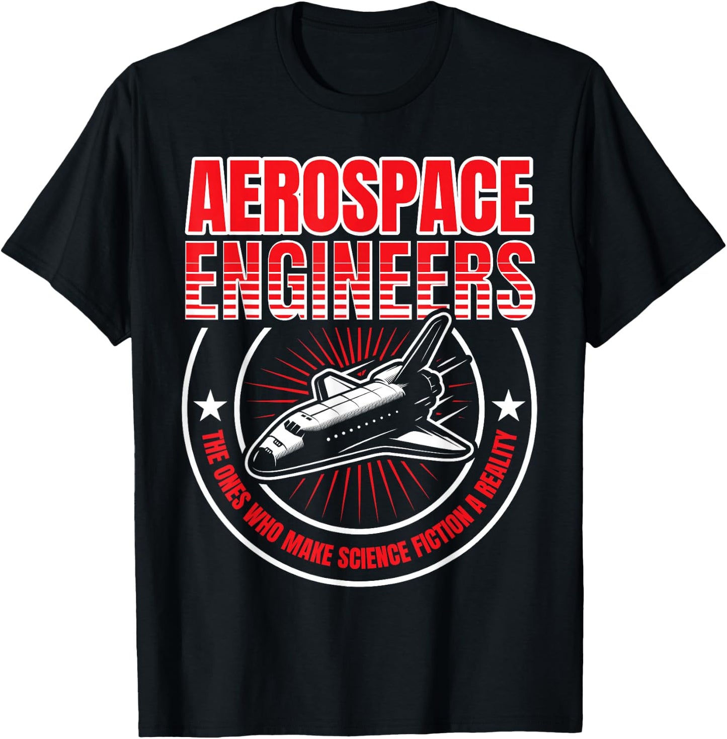Aerospace Engineers Funny Rocket Scientist Space T-Shirt - T-Shirt | Black