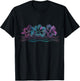 Hawaiian Hibiscus Flowers Retro Surfer T-Shirt - T-Shirt | Black