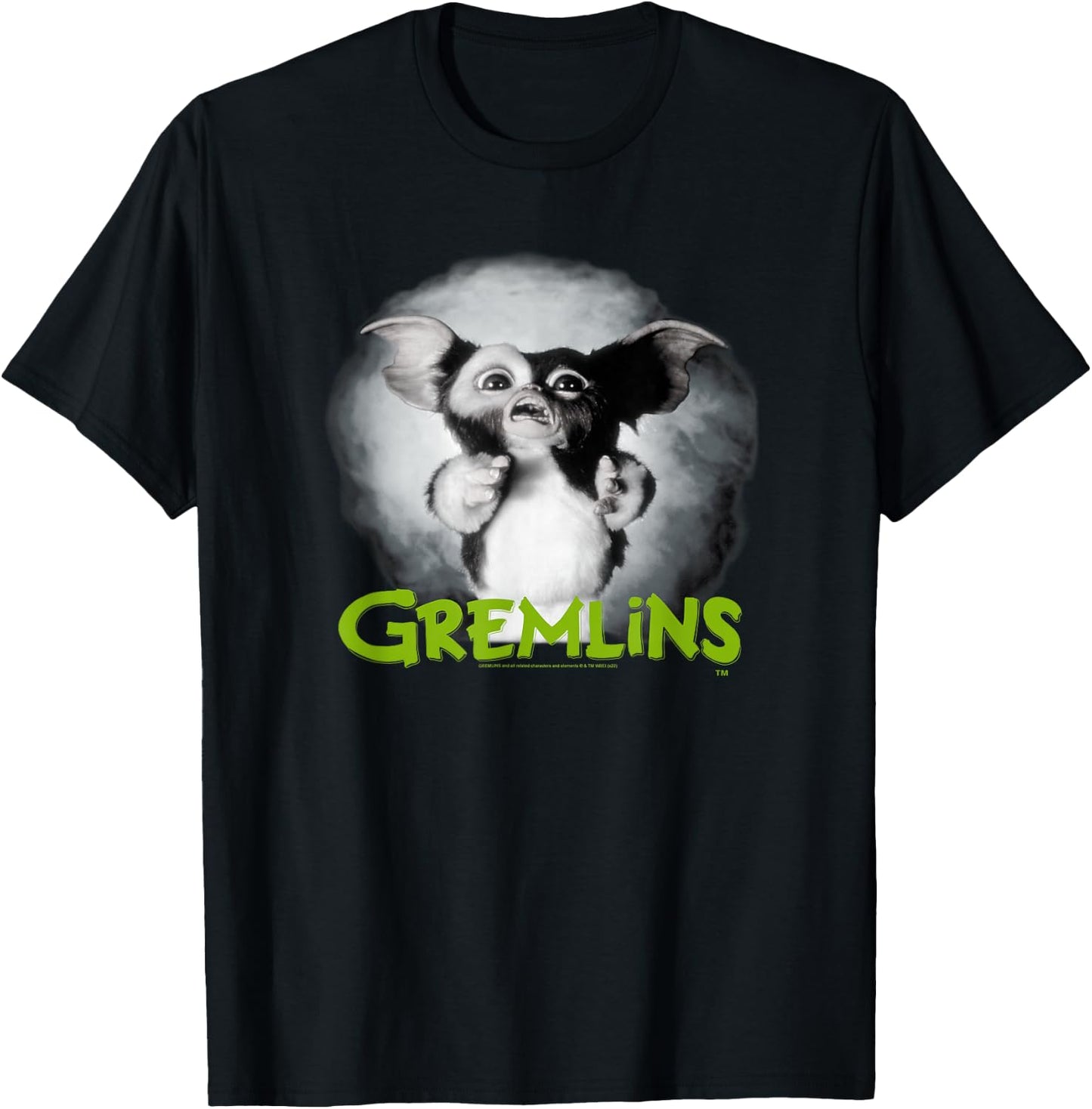 Gremlins Scared Green T-Shirt - T-Shirt | Black