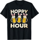 Hoppy Hour Funny Easter Beer Mug Bunny Ears Drinking Party T-Shirt - T-Shirt | Black