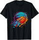 Basketball Splash Team Player Baller Basketball Player T-Shirt - T-Shirt | Black