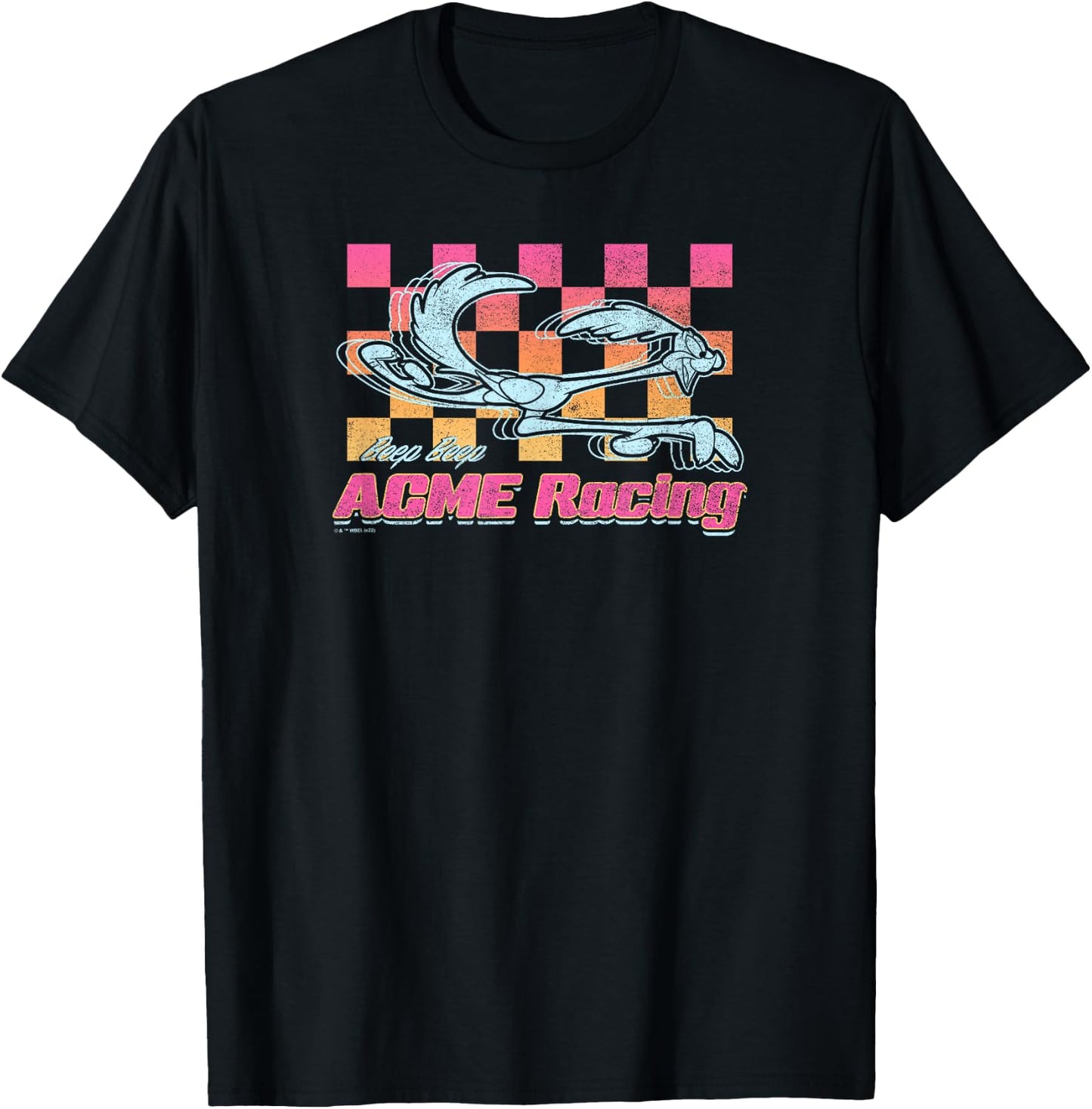Looney Tunes ACME Racing Beep Beep Road Runner Logo T-Shirt - T-Shirt | Black
