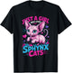 Girls Sphynx Cat T-Shirt - T-Shirt | Black