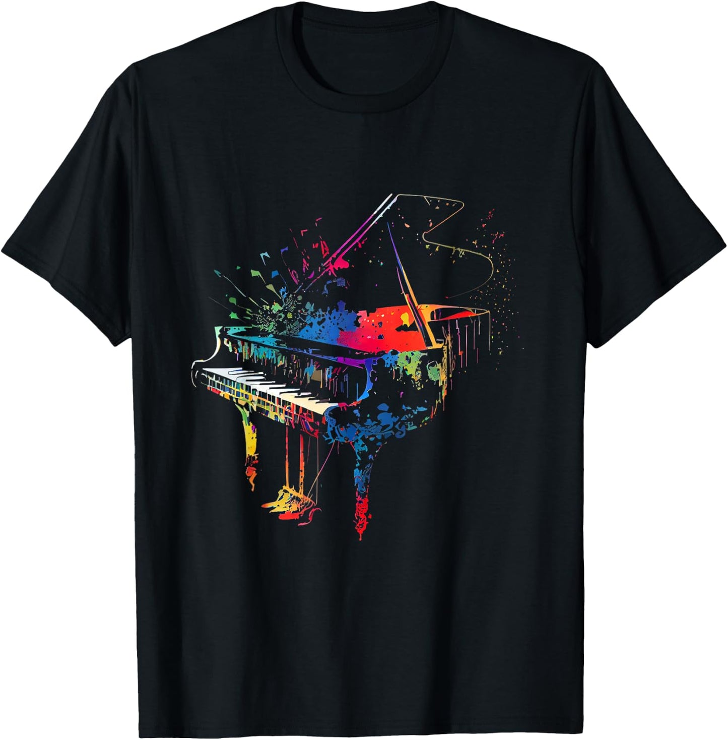 Piano Musiker Klavier T-Shirt - T-Shirt | Black