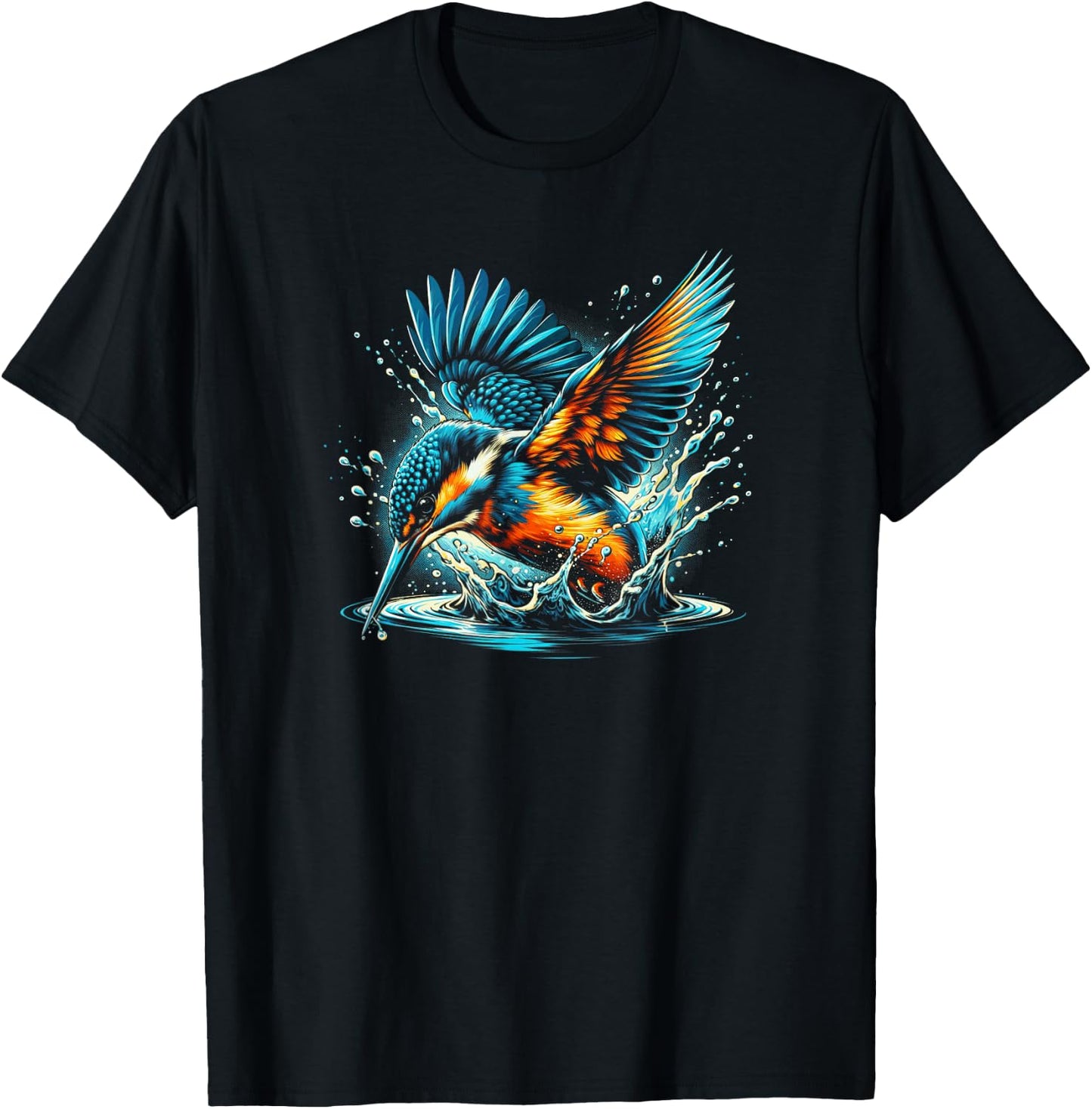Eisvogel Vogelbeobachtung Eisvögel Natur T-Shirt - T-Shirt | Black