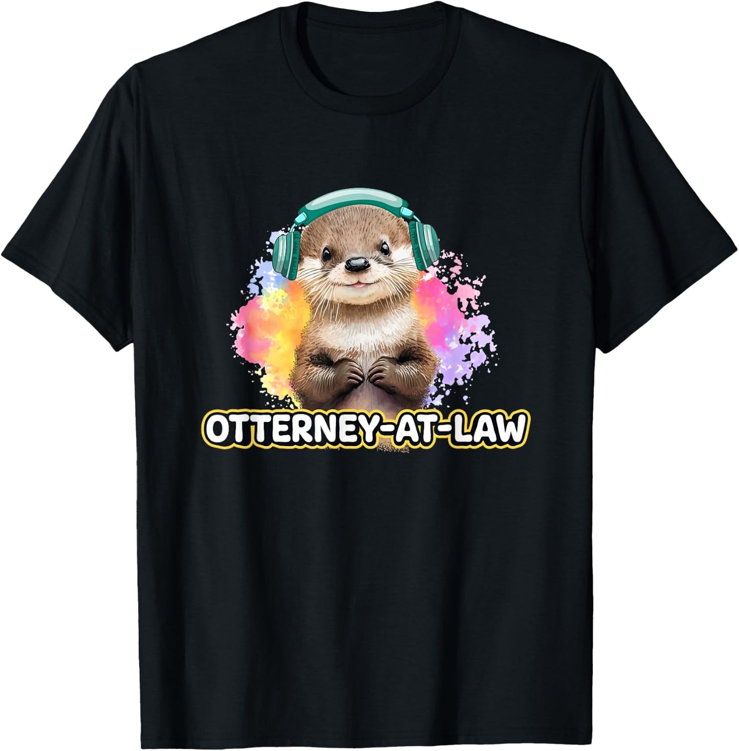 Otterney at Law Otter Lover Lawyer Sea Otter Attorney T-Shirt - T-Shirt | Black