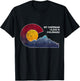 Mount Sherman Colorado Flag Inspired T-Shirt - T-Shirt | Black