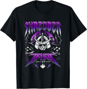 Teenage Mutant Ninja Turtles Shredder TMNT World Tour Retro T-Shirt - T-Shirt | Black