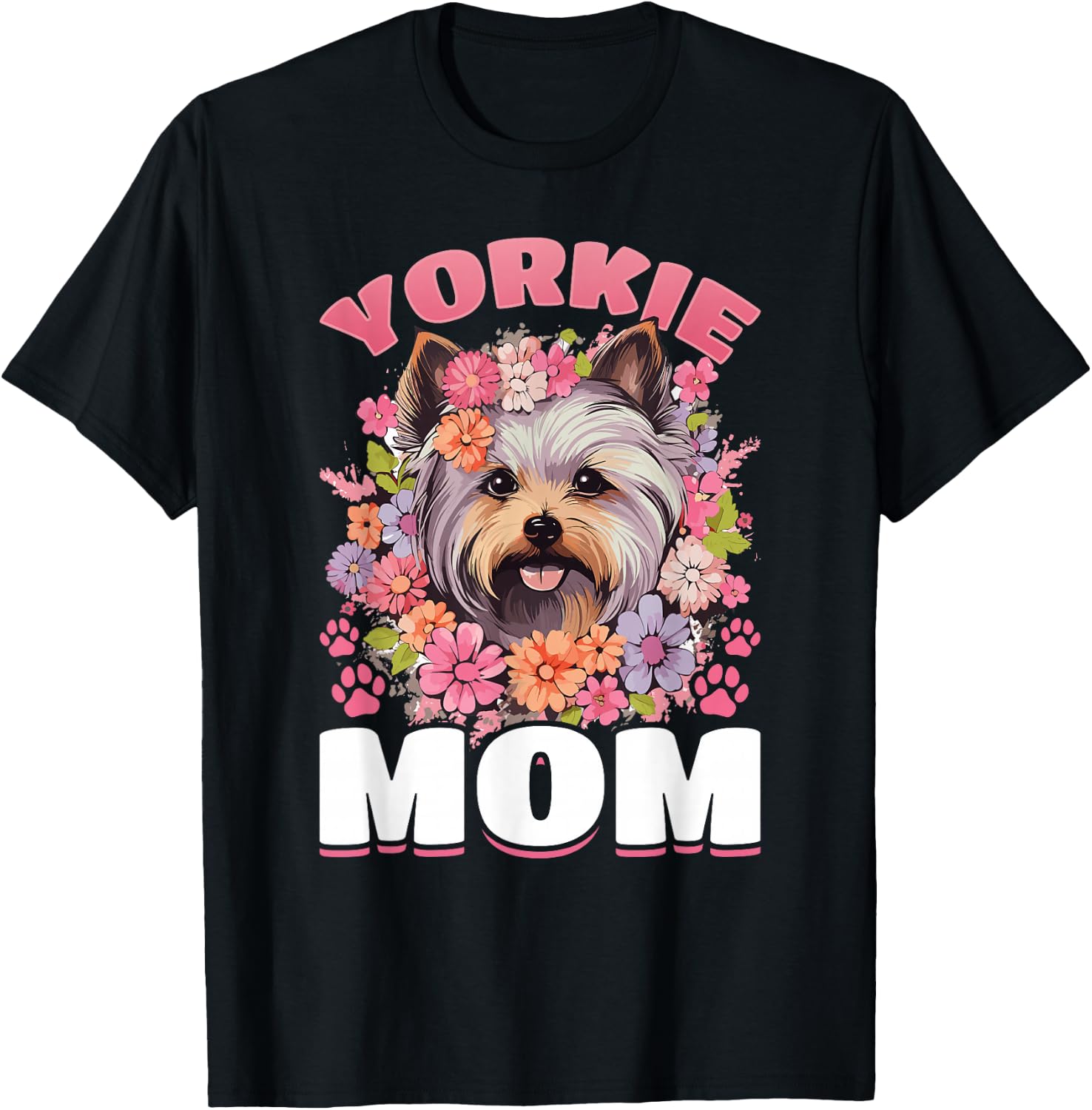 Yorkshire Terrier Dog Yorkie - Yorkie Mom T-Shirt - T-Shirt | Black