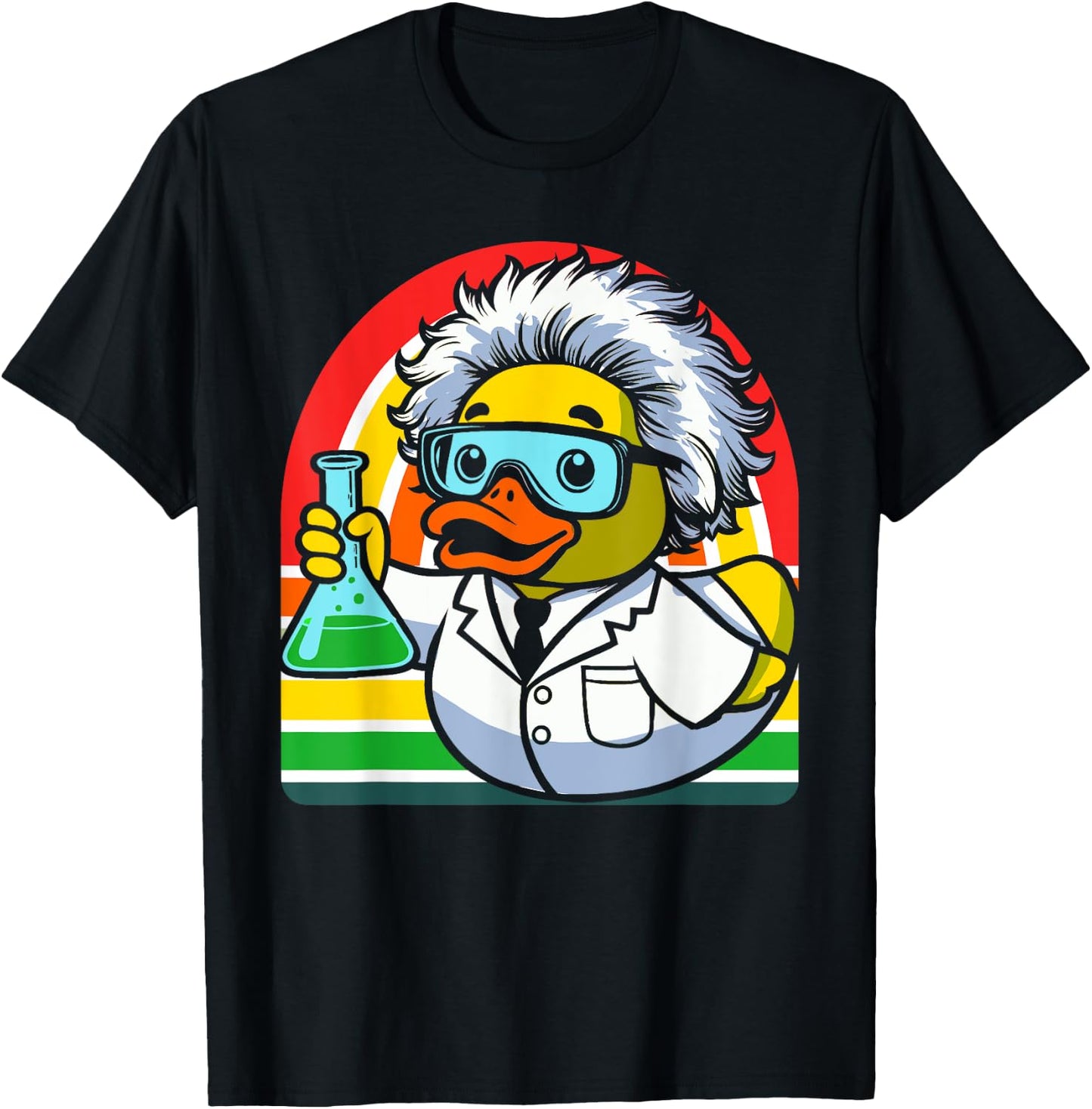 Chemistry Rubber Duck Chemist Duckling T-Shirt - T-Shirt | Black