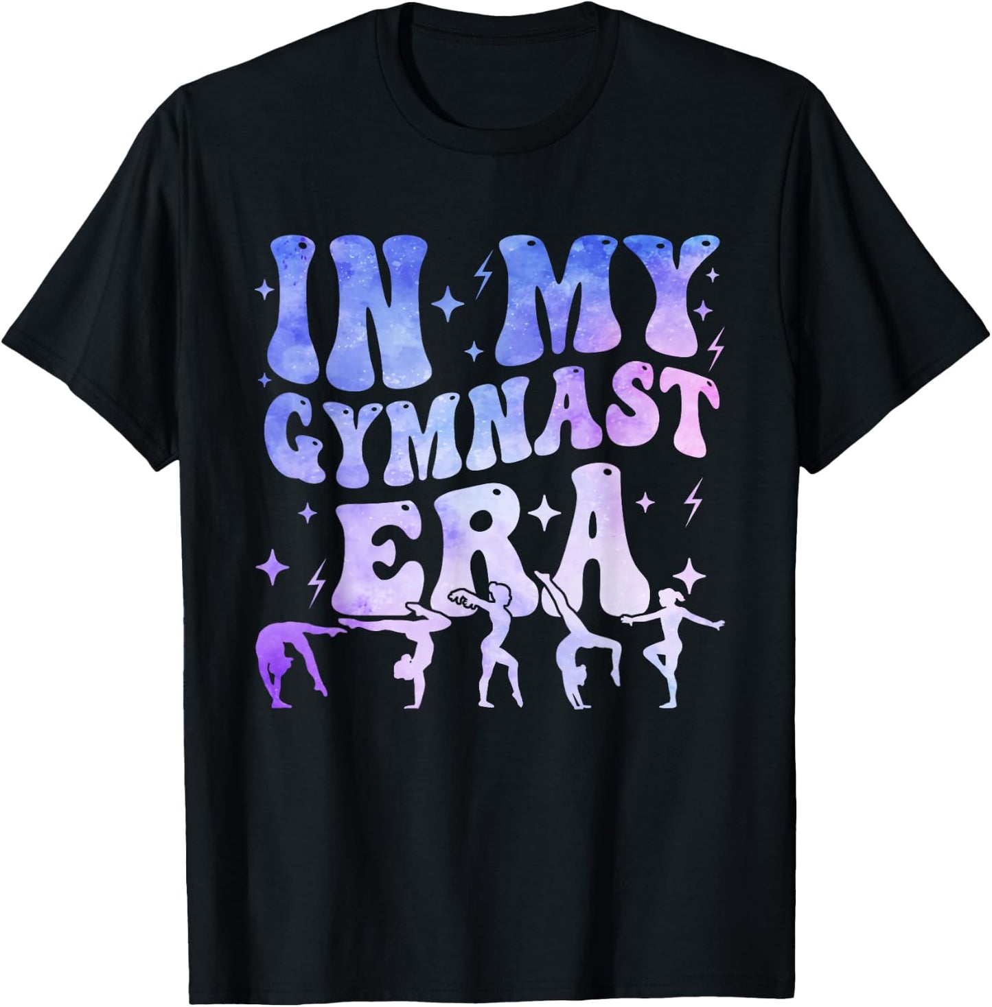 In My Gymnast Era Groovy Gymnastics PE Teacher T-Shirt - T-Shirt | Black
