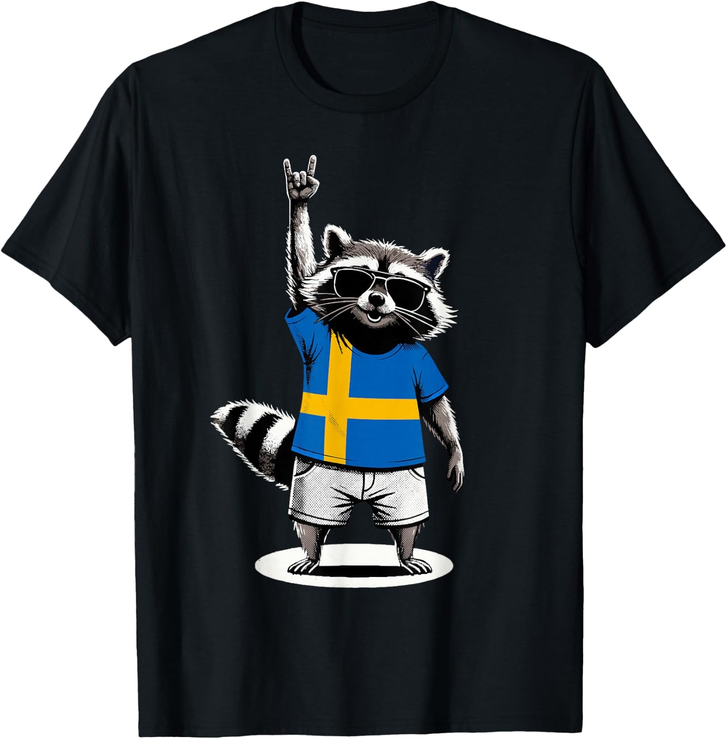 Swedish Flag Men Women Kids Sweden T-Shirt - T-Shirt | Black
