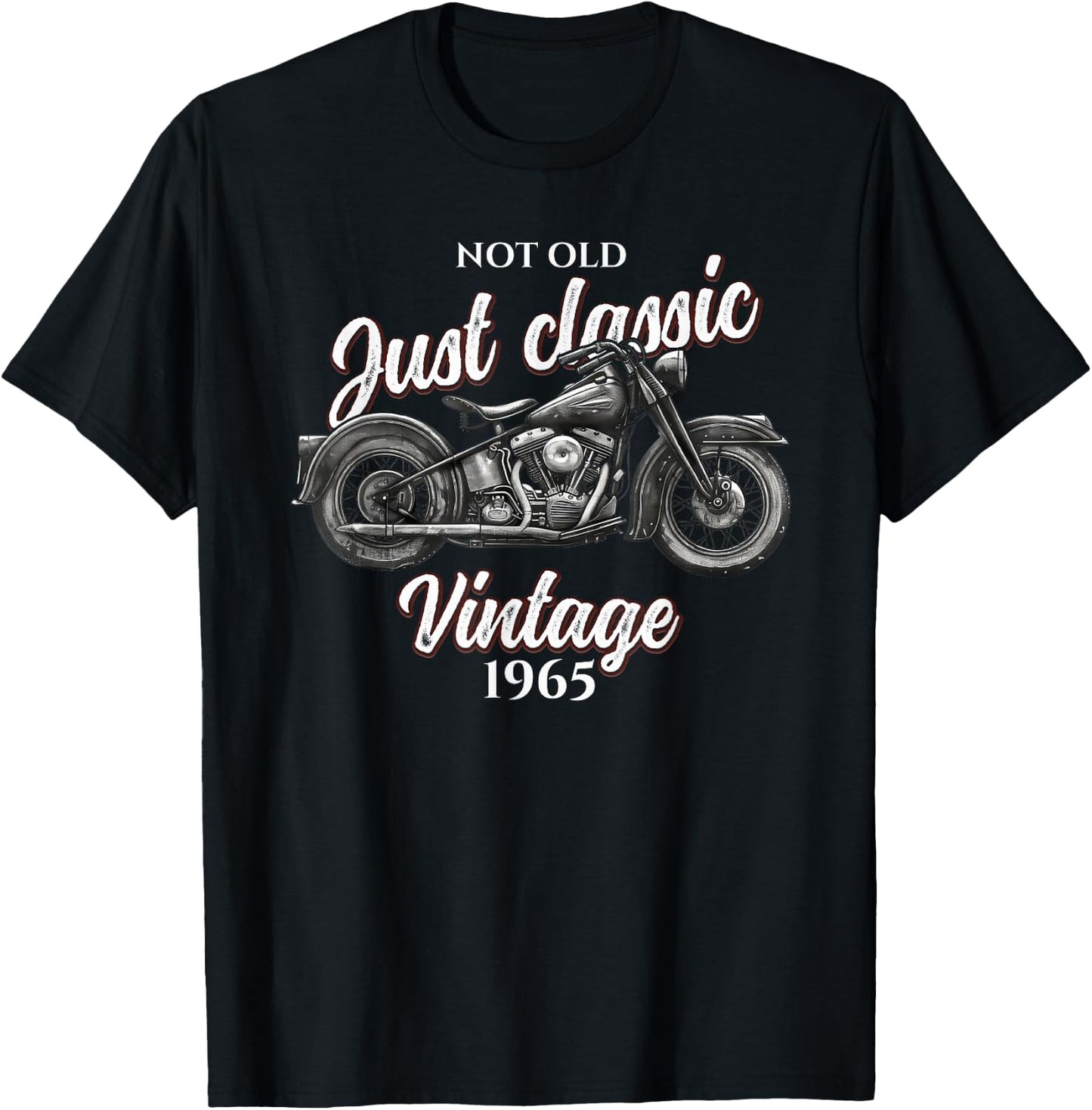 60th Birthday Man Motorcycle Biker Biker 1965 T-Shirt - T-Shirt | Black