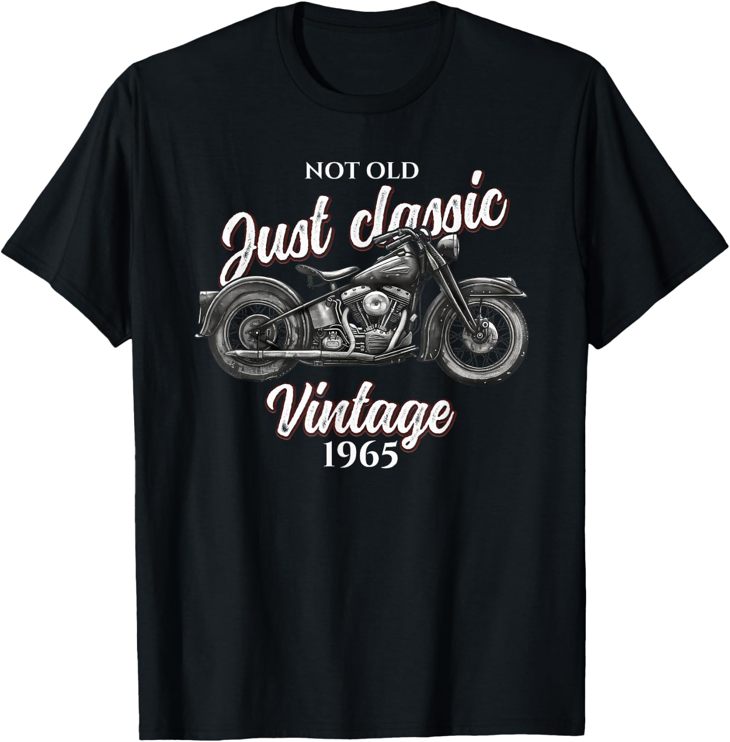 60th Birthday Man Motorcycle Biker Biker 1965 T-Shirt - T-Shirt | Black
