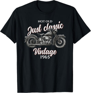 60th Birthday Man Motorcycle Biker Biker 1965 T-Shirt - T-Shirt | Black