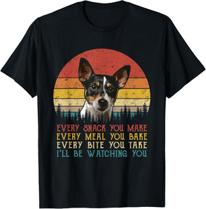 Every Snack You Make Dog Shirt Rat Terrier Cute Animal Lover T-Shirt - T-Shirt | Black