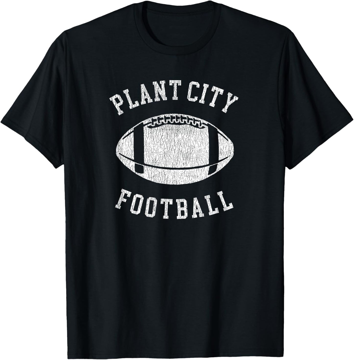 Plant City Football Distressed Vintage 80's Throwback T-Shirt - T-Shirt | Black