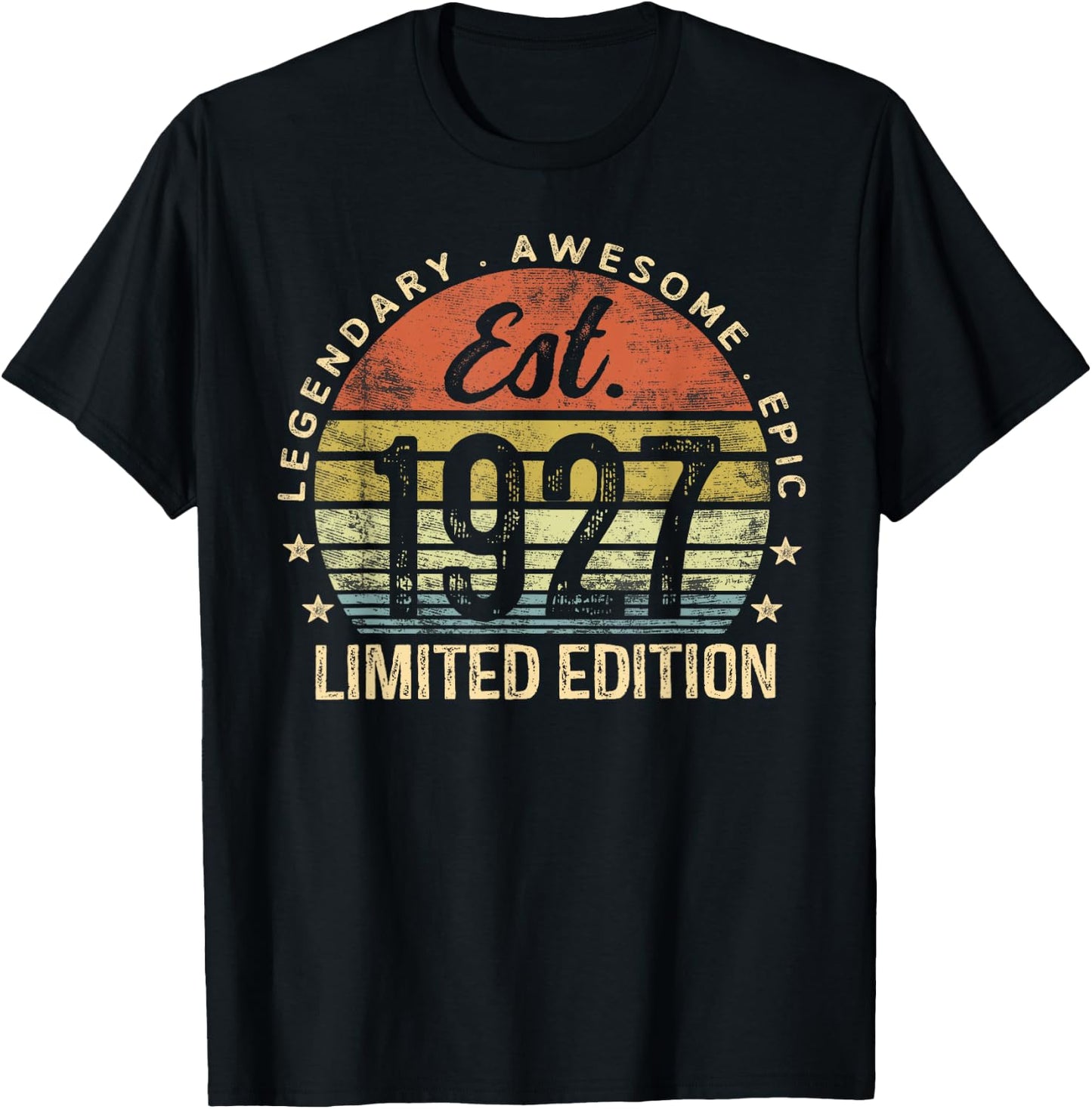 Est 1927 Limited Edition 98th Birthday Gifts 98 Year Old T-Shirt - T-Shirt | Black