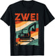 Bagger 2 Jahre | Baustelle | 2. Geburtstag Junge Bagger T-Shirt - T-Shirt | Black